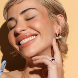 Neolope Sallantılı Yakut Pırlanta Küpe