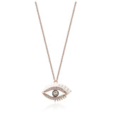 Eyeful Rose Gold Konyak Pırlanta Göz Kolye